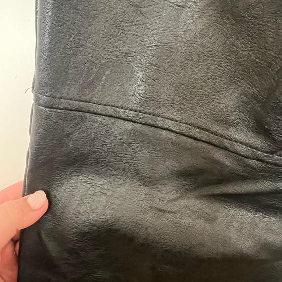 Princess Polly Black Leather Macey Pant - Picture 6 of 7